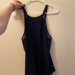 EUC navy blue lululemon tank w mesh detail